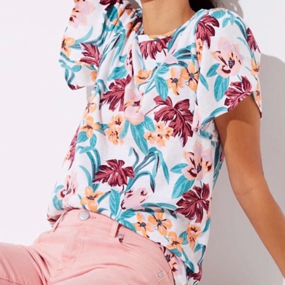 LOFT Vintage Petal Sleeve Tee